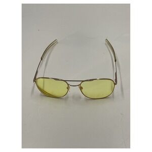 RE Vintage Gold Aviator Eyeglass Frames Double Bridge 58-20 Italy